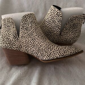 Corkys Black and Cream Ankle Booties